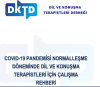 COVID-19 PANDEMİSİ NORMALLEŞME DÖNEMİNDE DİL VE KONUŞMA TERAPİSTLERİ ÇALIŞMA REHBERİ