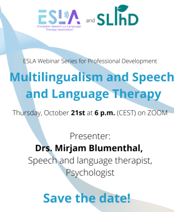 "Multilingualism and Speech and Language Therapy" - ESLA Profesyonel Gelişim Webinarları